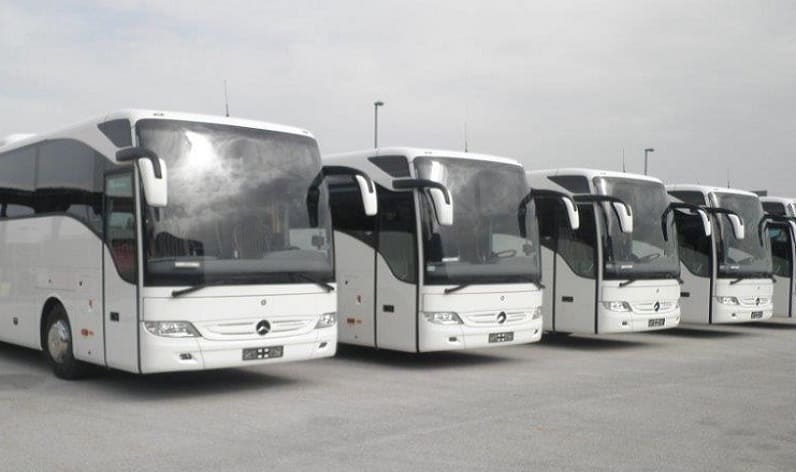 Germany: Bus company in Andernach, Rhineland-Palatinate