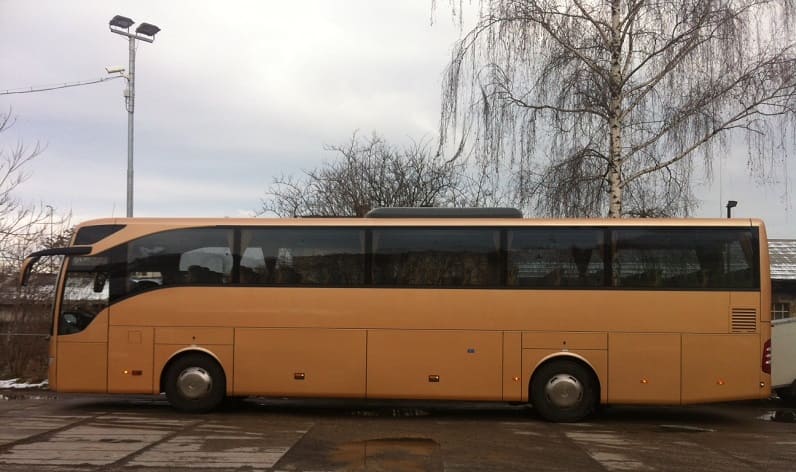 Germany: Buses order in Zülpich, North Rhine-Westphalia